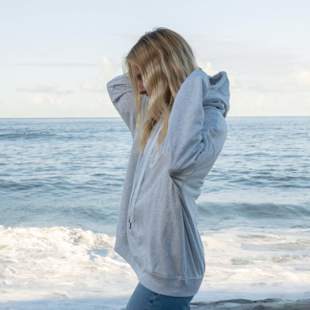 NWOT Beachly - Salty Flocked Hoodie - Picture 3 of 5